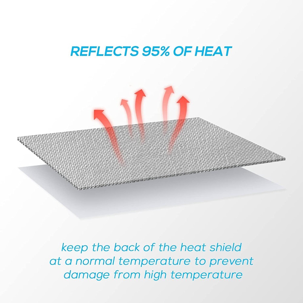 Aluminized Heat Shield Adhesive Backed Heat Barrier Insulation Wrap Reflective