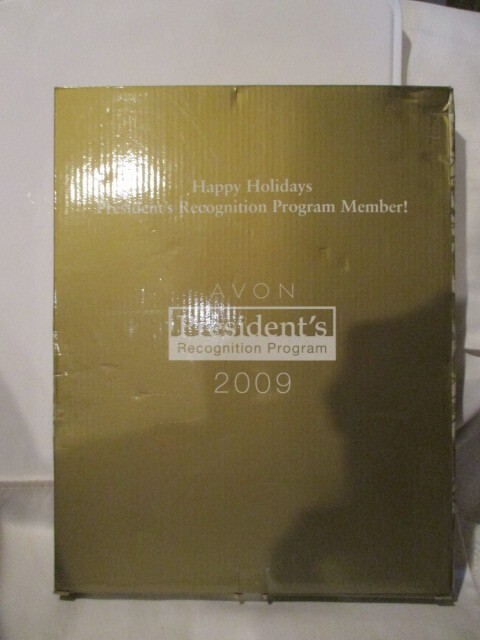 AVON 2009 President's Recognition Program "Envelope Organizer" Black/ Gold w/Pad