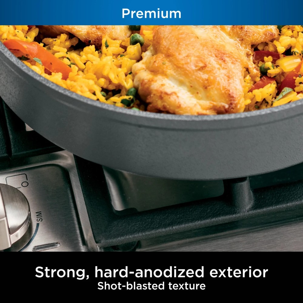 Ninja NeverStick Professional Hard-Anodized 12-Piece Cookware Set, C39012