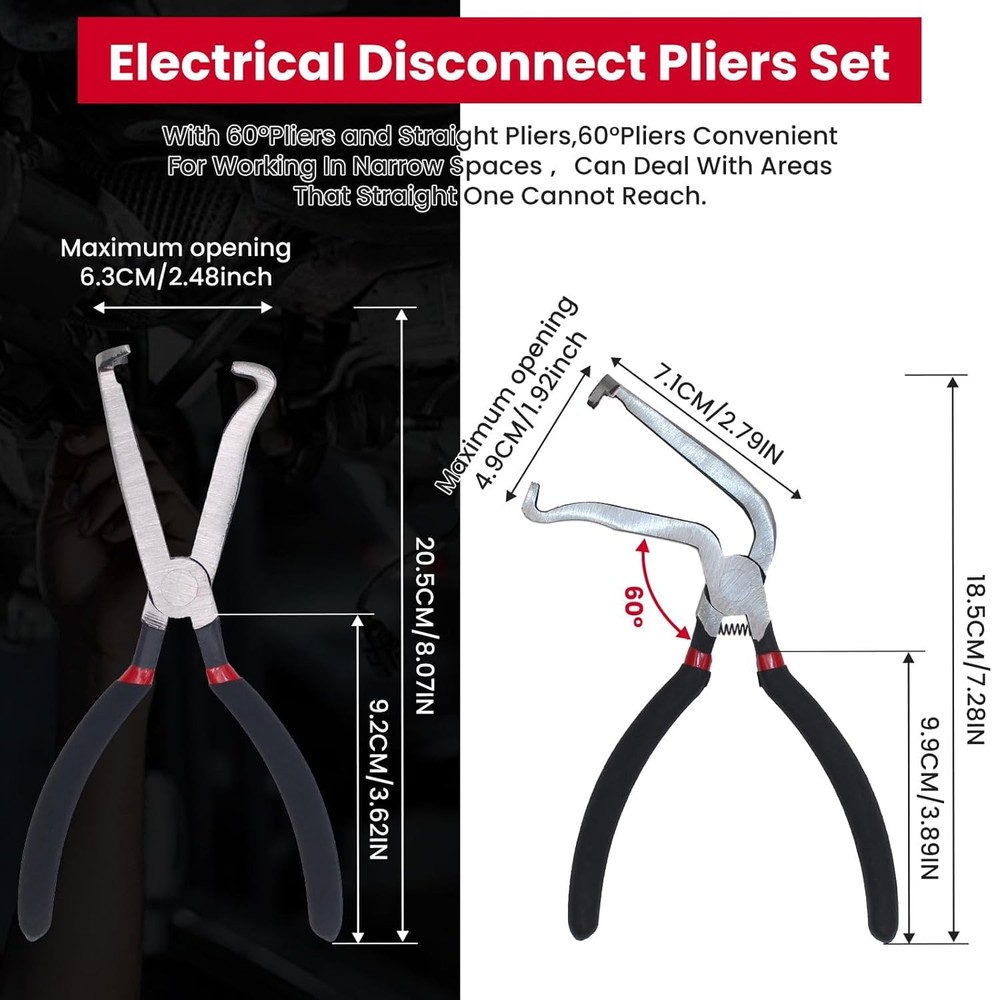 Electrical Connection Pliers 60 Degree Disconnect Plier CV Black