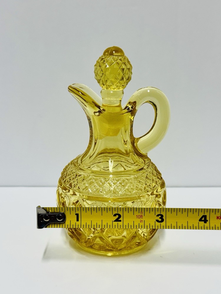 Imperial Amber/yellow Cape Cod 4 oz. Cruet With Stopper