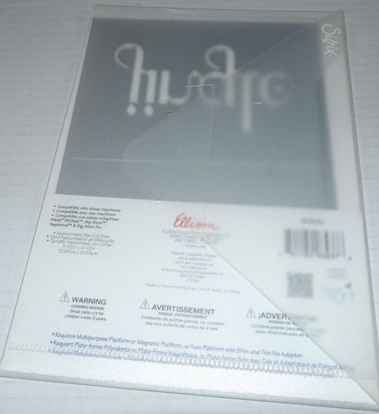 Sizzix Thinlits Die 1pc Card w/ Jingle Cut-Out 659590