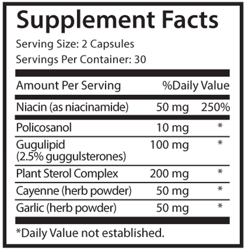 Cholesterol Lowering Complex w/ Policosanol Supplements - Ultimate Pills 1B