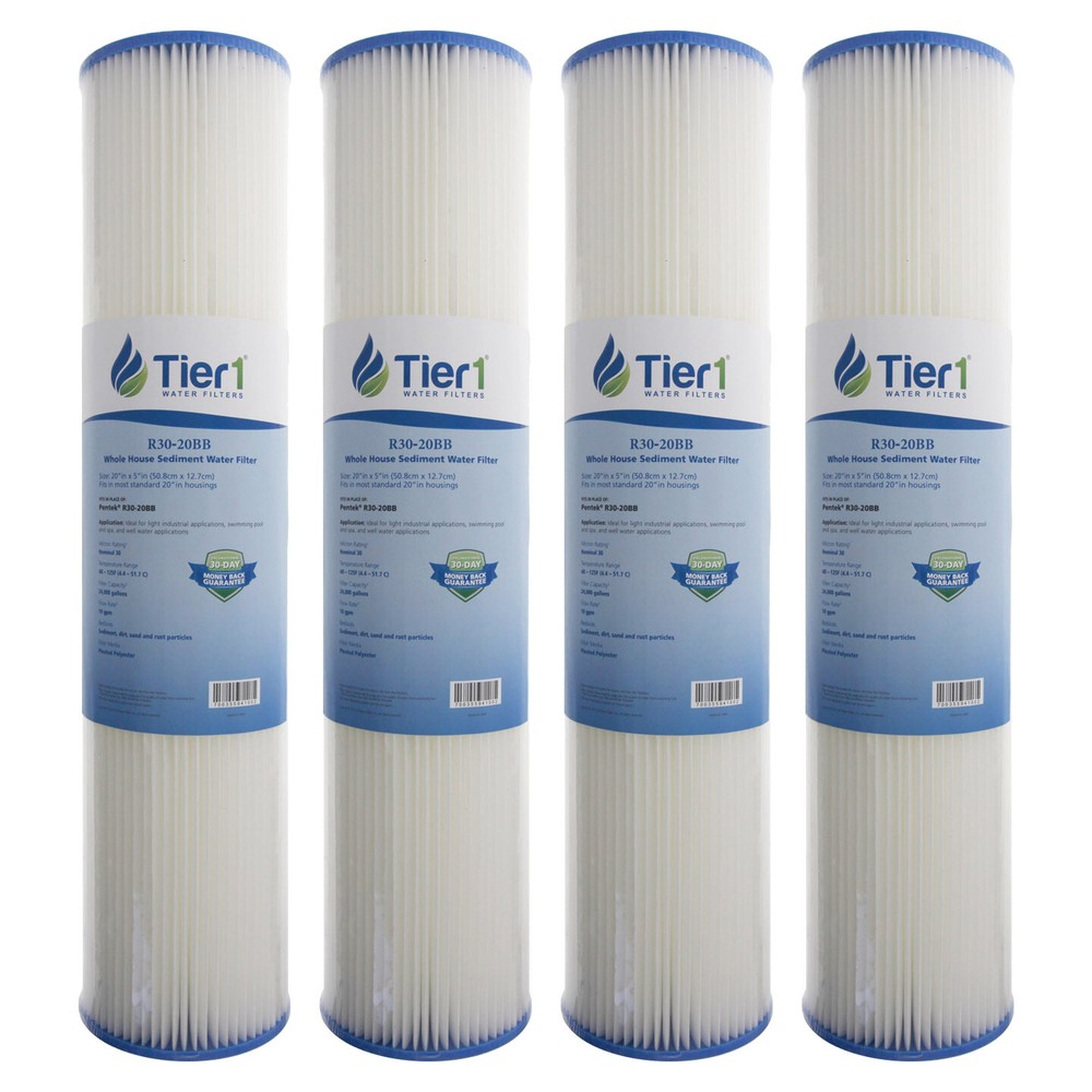 20 x 4.5 30 Micron Pentek R30-20BB Comparable Sediment Water Filter 4 Pack