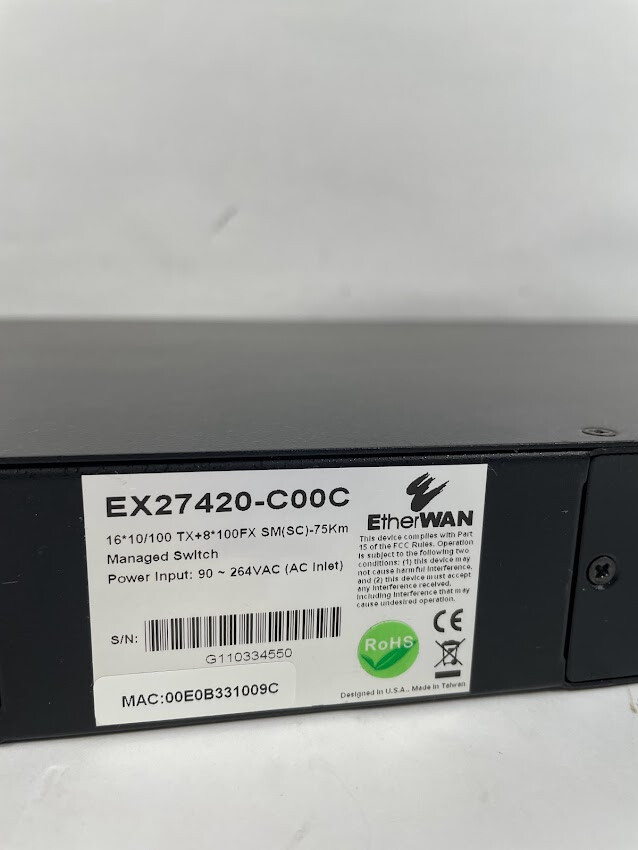 EtherWan EX27420-C00C Managed Switch