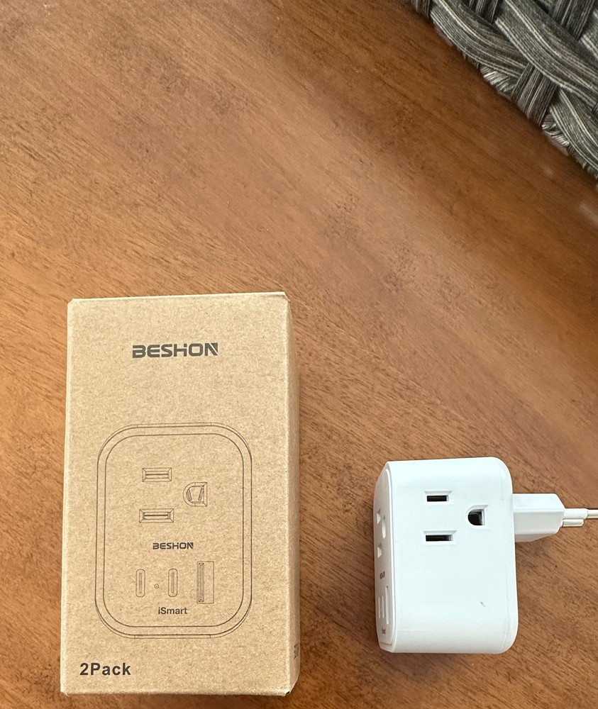 BESHON Multi Plug Outlet Extender 2-Pack