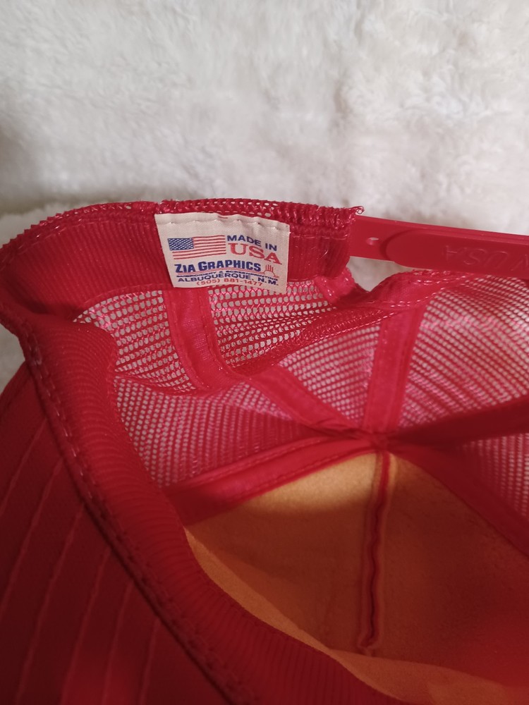 Continental Trucker Hat Snapback Red Yellow Safety First