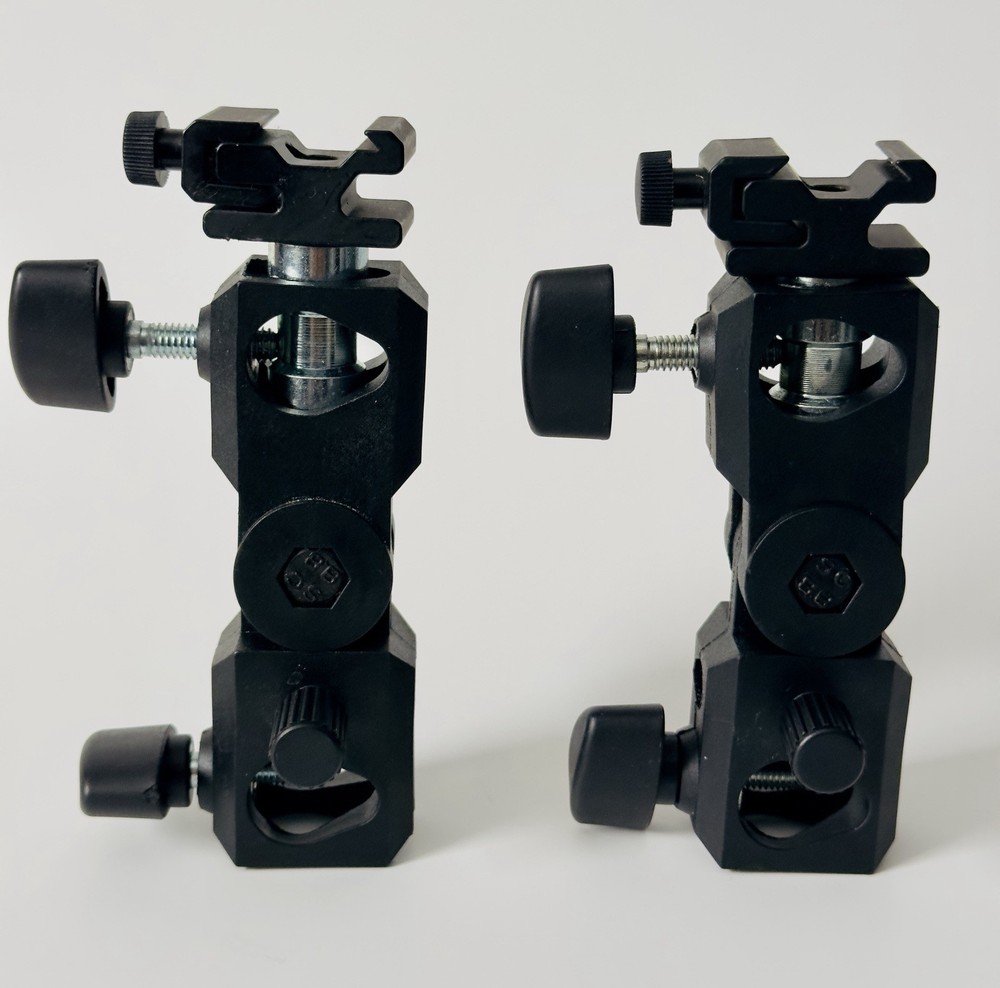 Generic Flash Bracket Swivel Umbrella Holder Studio Tilting (2 units)