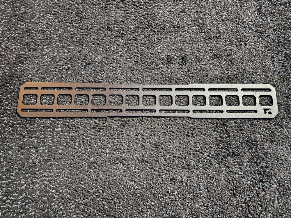 (QTY 2) Builtright Industries 201156 Tech Plate 23" x 3" MOLLE Mounting Panel