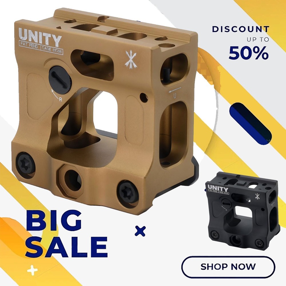 Unity Tactical Fast Micro Red Dot Mount Black FST - New Read Description