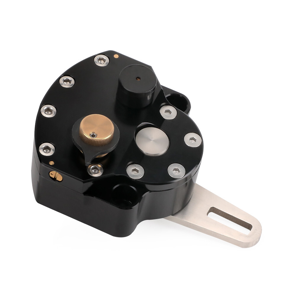 Universal Motorcycle Adjustable Steering Damper Stabilizer Safety Control Black