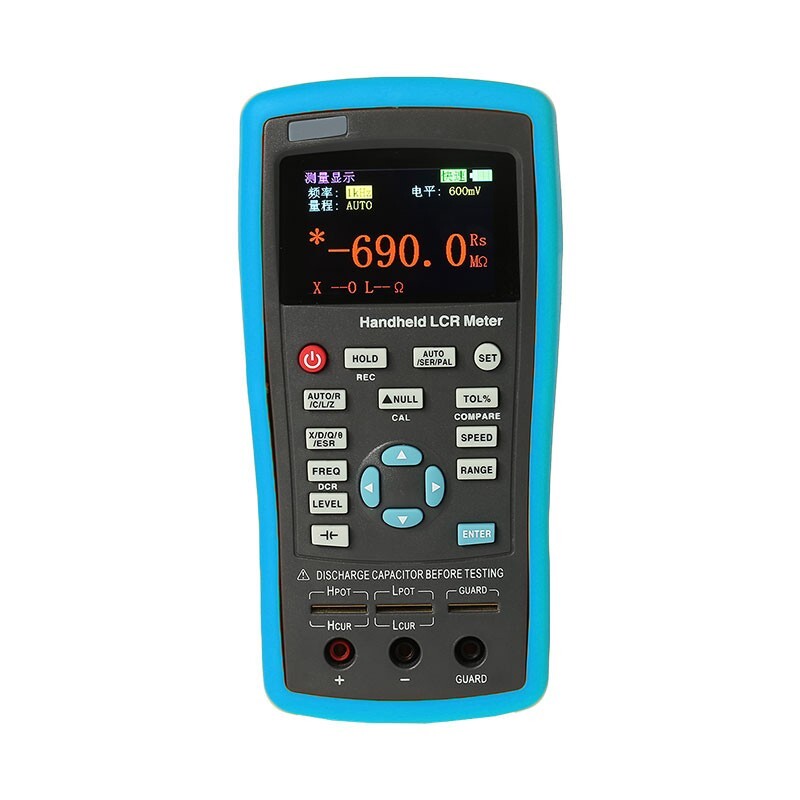 ET433 Handheld LCR Meter Tester Capacitance Inductance Meter 100KHz Adjustable