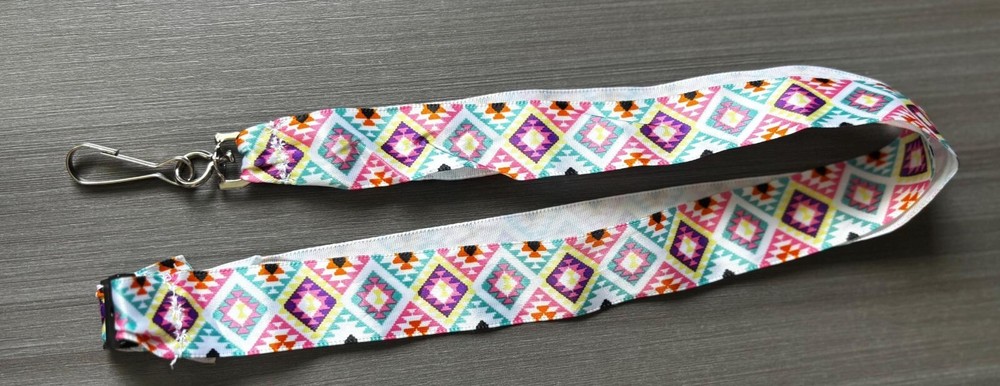 Native Pattern 18” Ribbon Lanyard