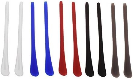 5 Pairs Silicone Eyeglass Temple Tips Thin Legs