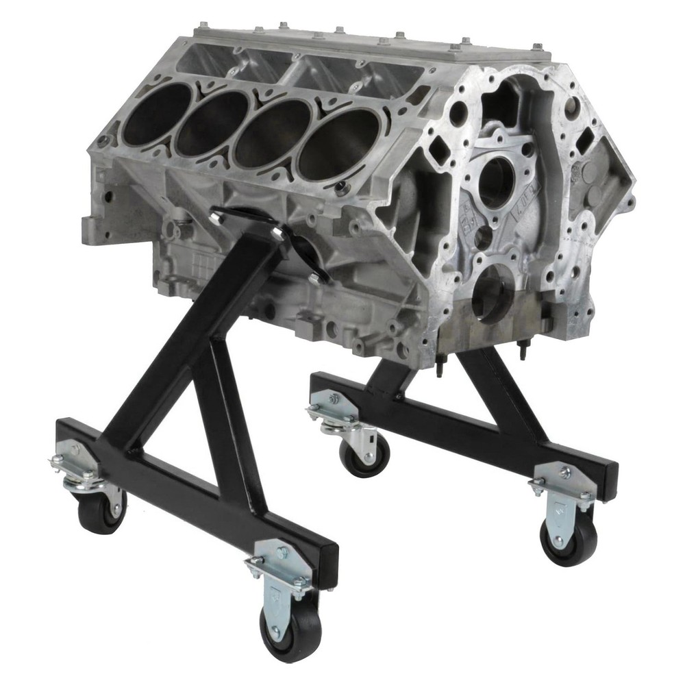 For Chevy LS1 LS2 LS3 LS6 Engine Storage Stand w/ Casters Black