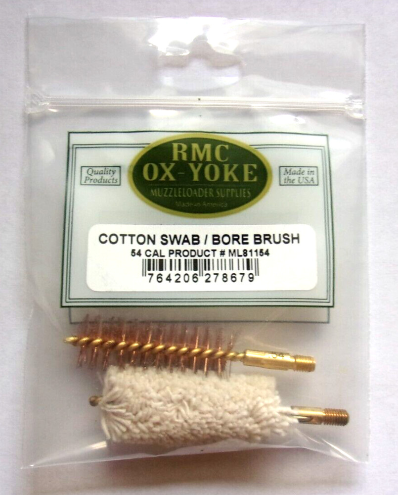 *Best Bore Brush & Swab - .54 Cal. Muzzleloader 10-32 Threads -U.S. Made Quality