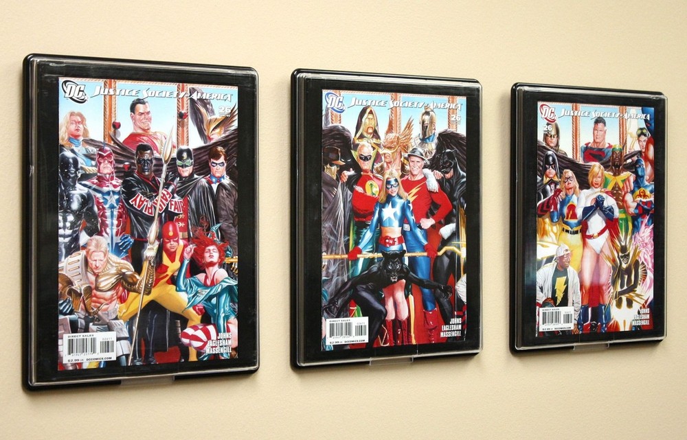 3 BCW Current Comic Book UV Resistant Black Showcases