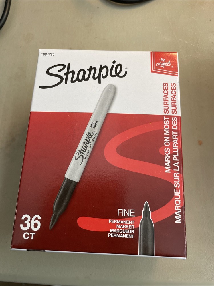 Sharpie Fine Point Permanent Marker Black 36/Pack 1884739