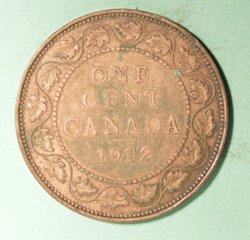 1912 - Canada Large Cent  - INV# X-45