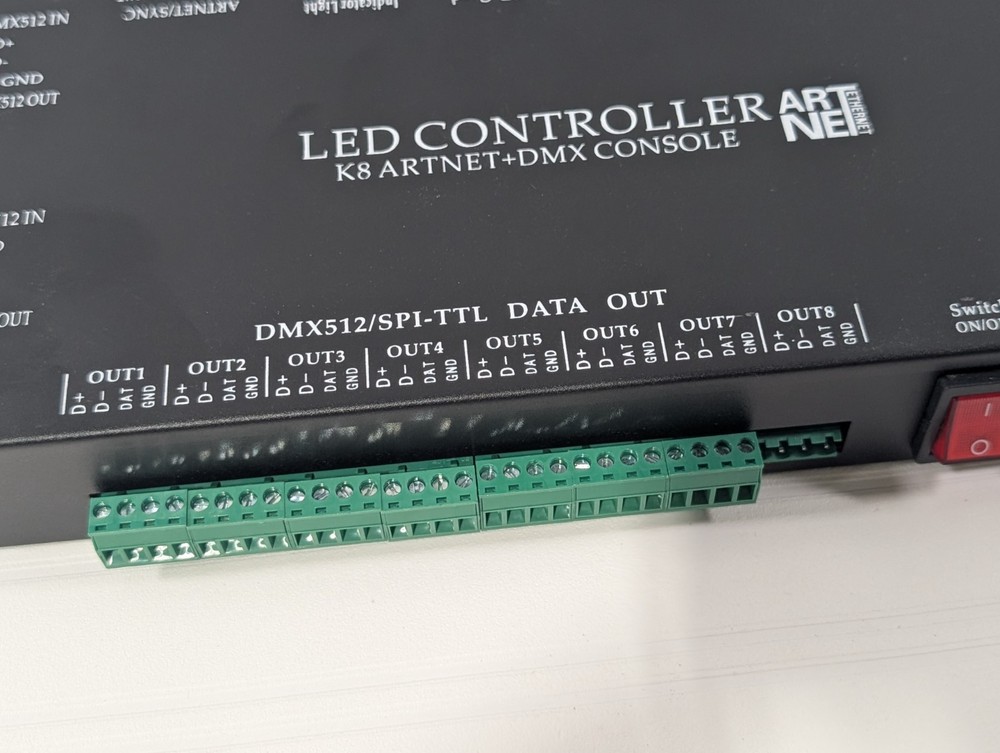 DMX512 Decoder LED Controller Dimmer RGB Stage Lighting Control Driver 4 Channel