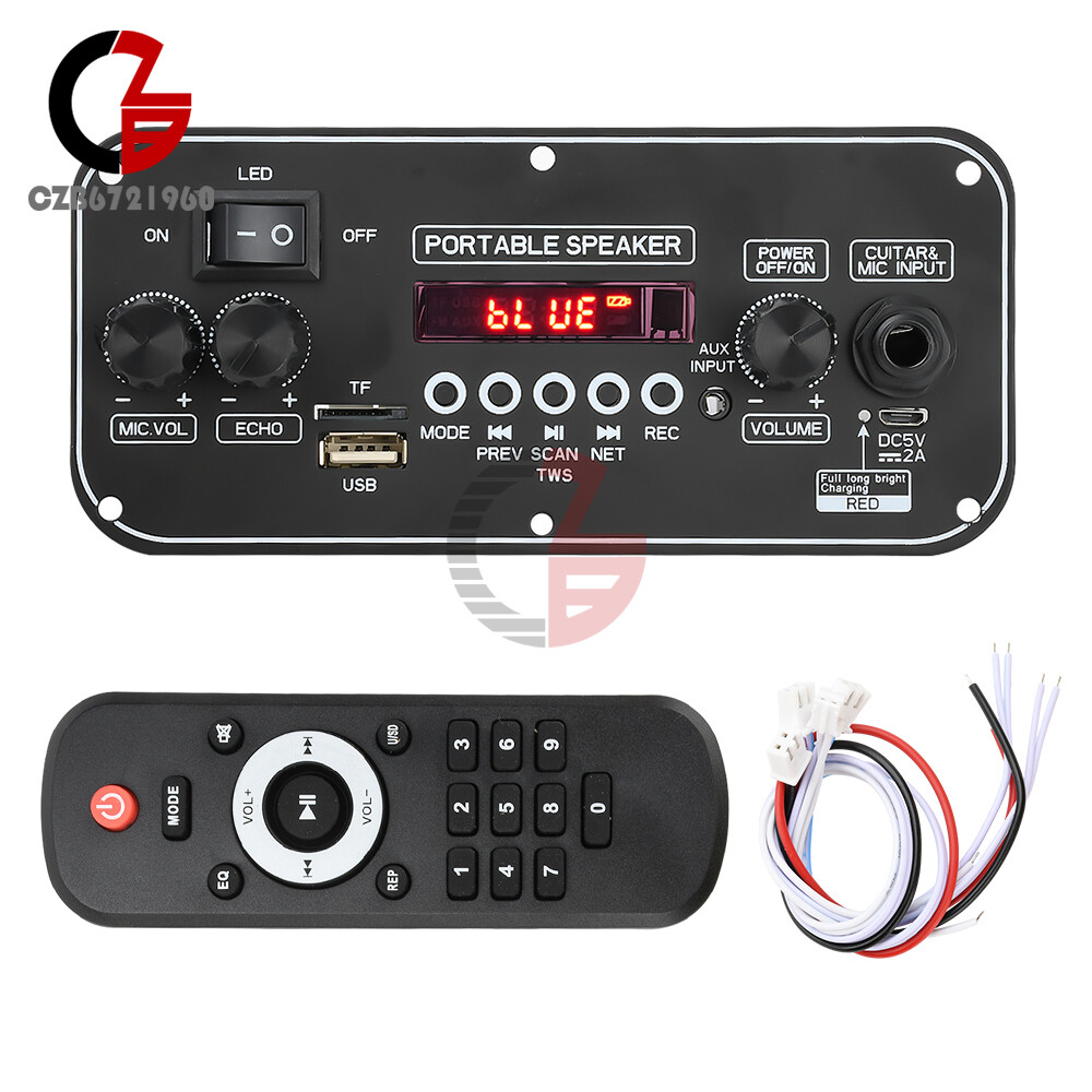 Bluetooth MP3 Decoder Board FM Radio Module Music Player Amplifier Board 2x10W