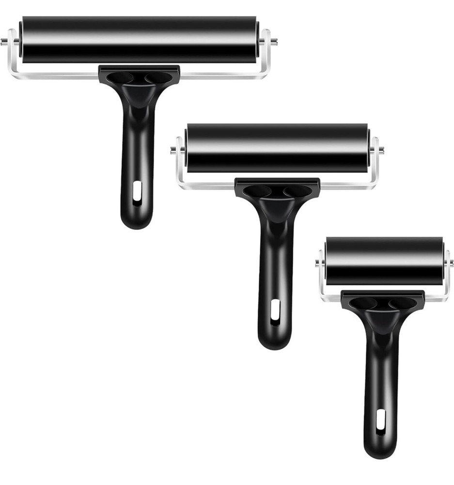 VinBee Soft Rubber Brayer Rollers for Crafting Brayer Rollers for Printmaking...