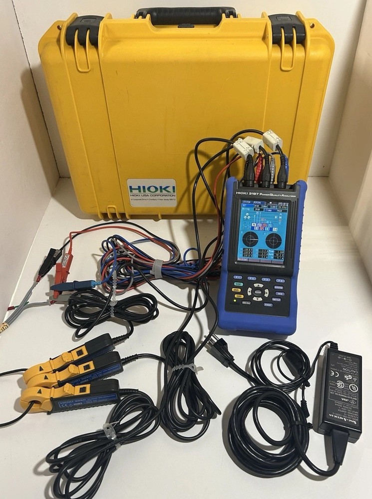 Hioki 3197 Three Phase HandHeld Power Quality Analyzer Meter