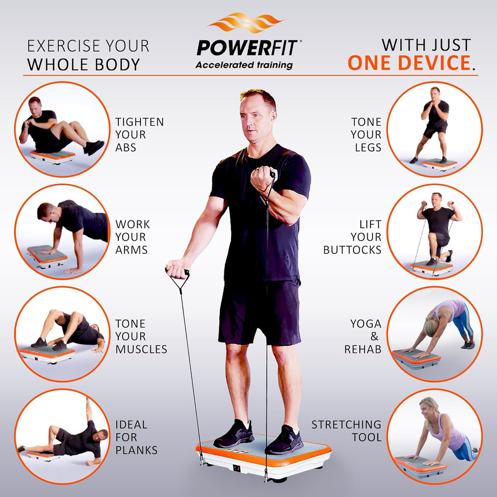 Vibration Plate Exercise Machine - Full Body Vibration Platform