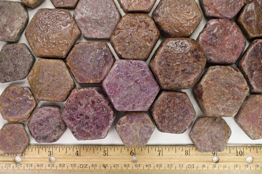 1/4 Pound of Natural Hexagonal Ruby - "A" Grade - Cabbing, Tumbling, Specimens
