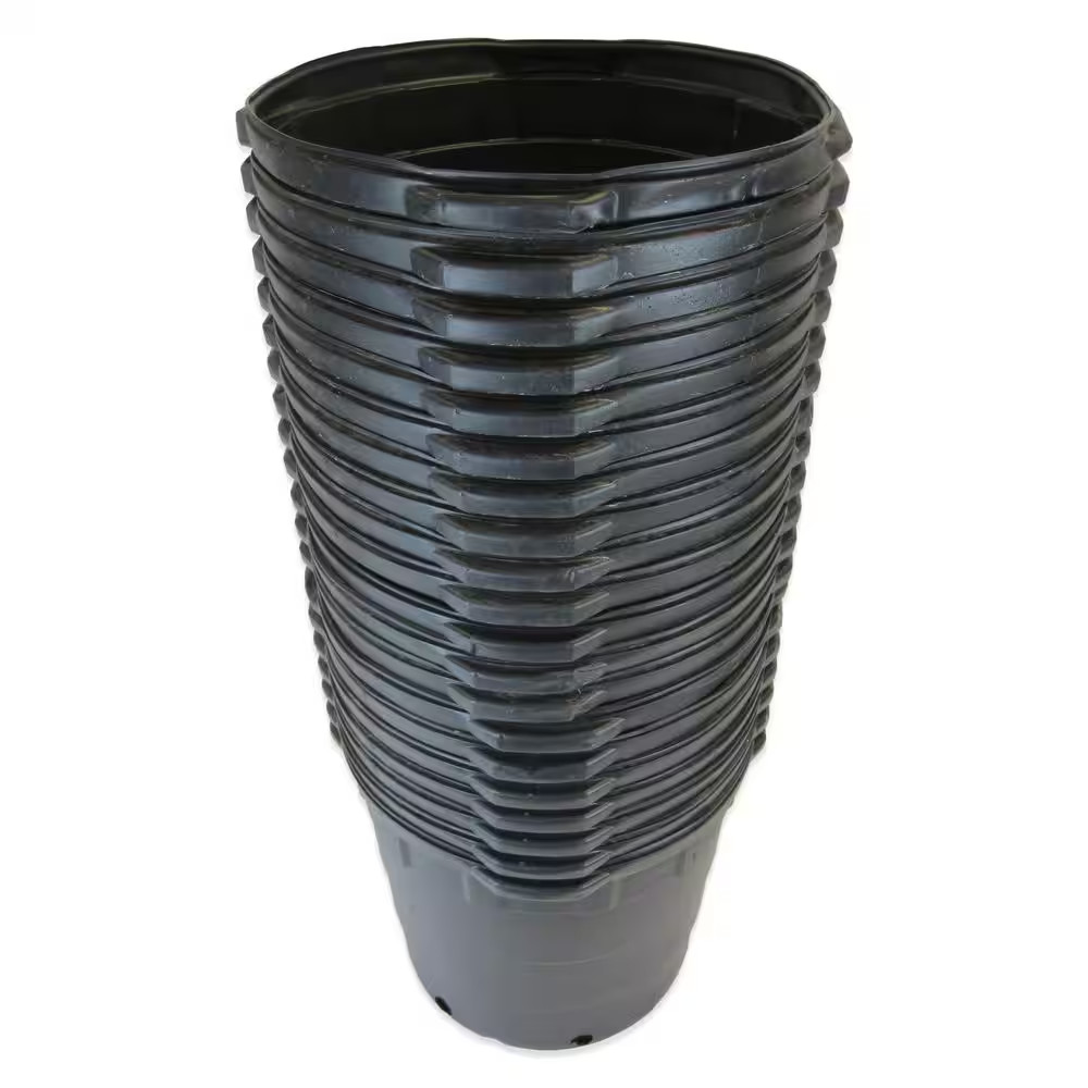 10 Gal. round Plastic Nursery Pots (20-Pack)