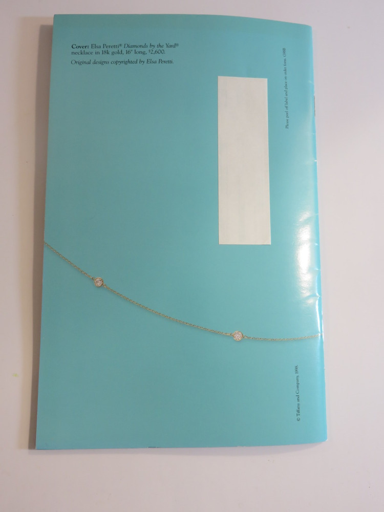 Tiffany & Co. ~ Summer Selections 1998 Catalog