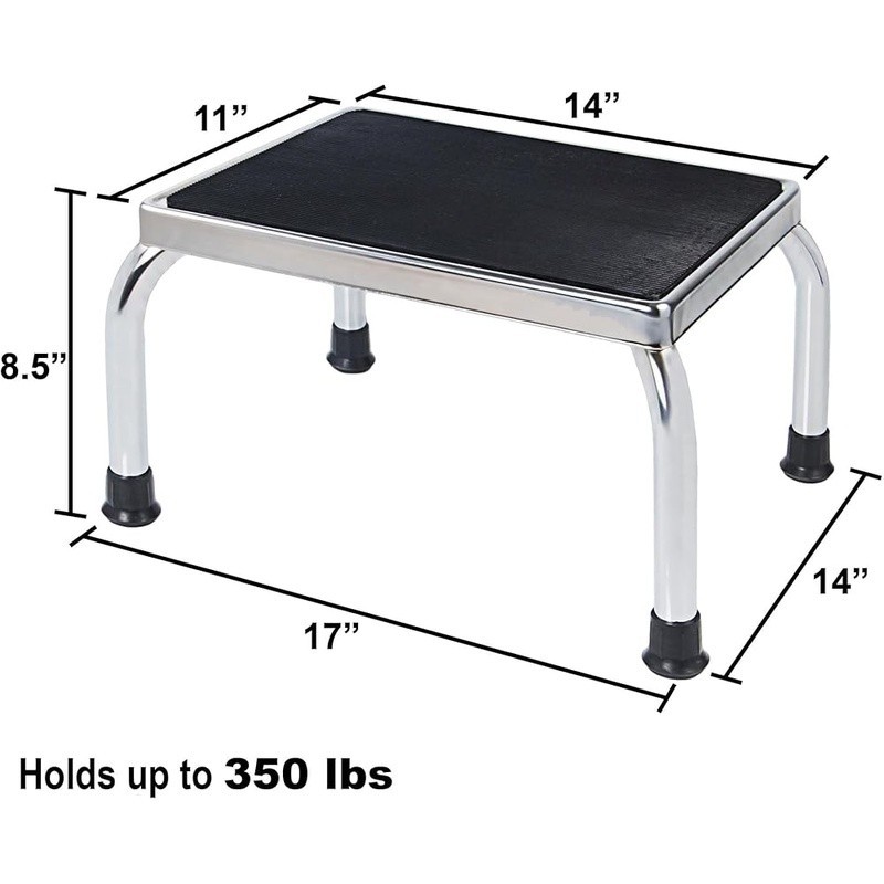 Heavy Duty Step Stool Rust Resistant Slip Resistant Multi Purpose Support Stool