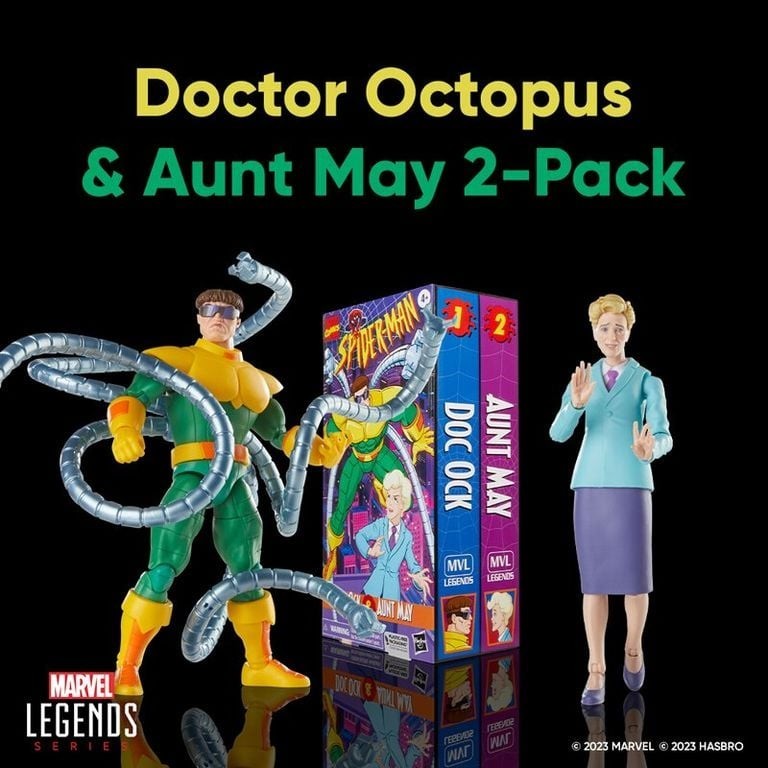 Hasbro Marvel legends Doctor Octopus and Aunt May 2 Pack