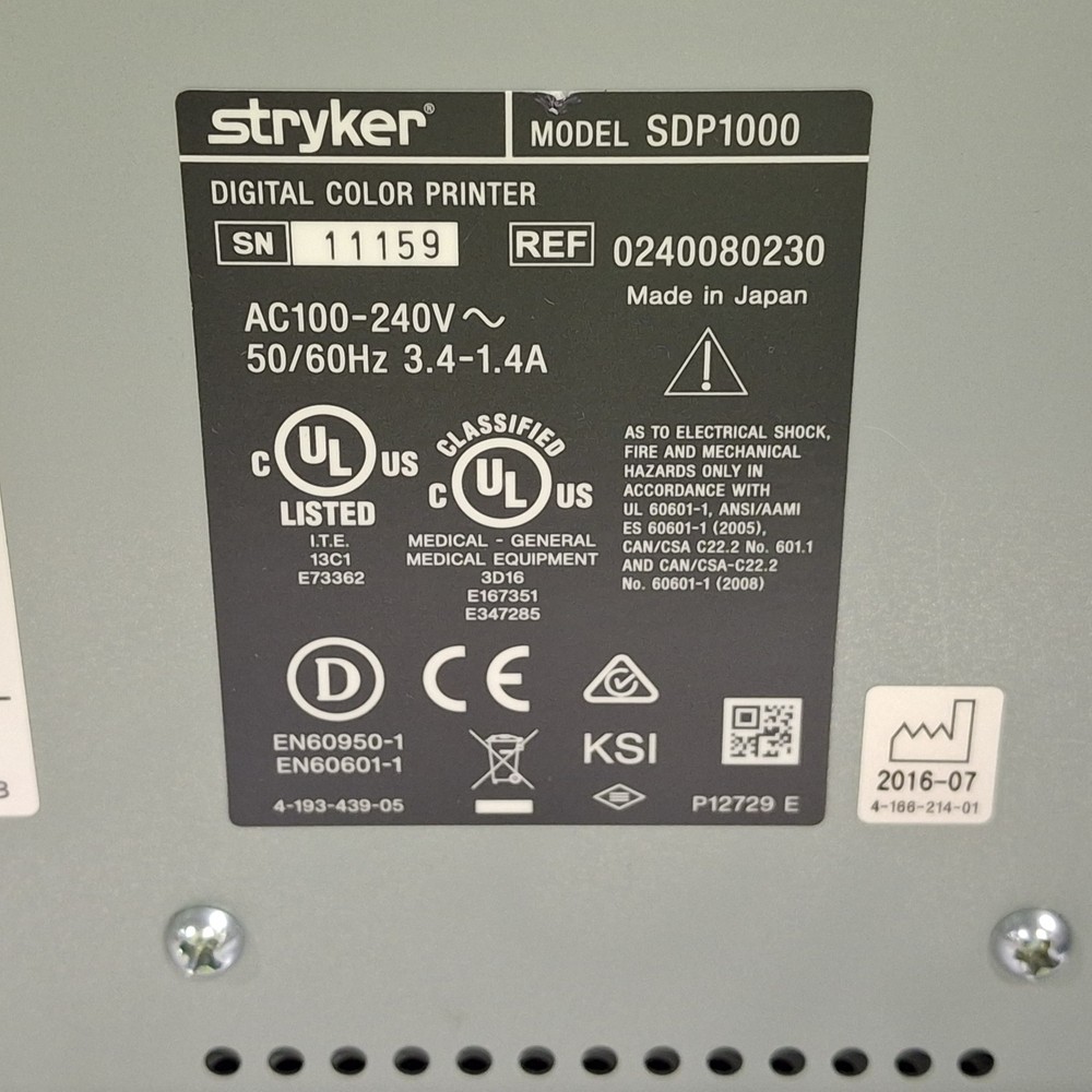Stryker SDP1000 Digital Color Printer