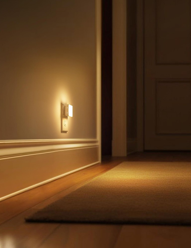 LED Night Lights PlugIn with DusktoDawn Sensor, 3000K Soft White, 6Pack