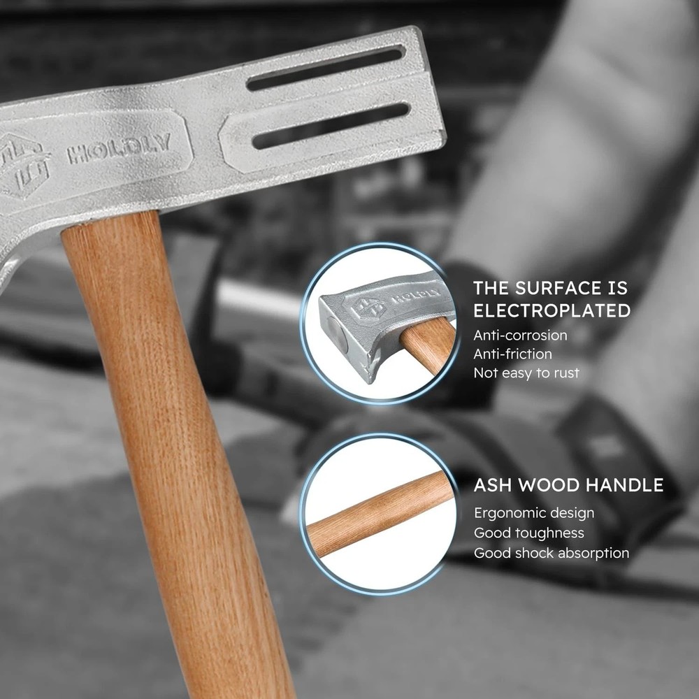 Martillo De Iman Para Roofing Con Mango De Madera Heavy Duty Herramientas Techos