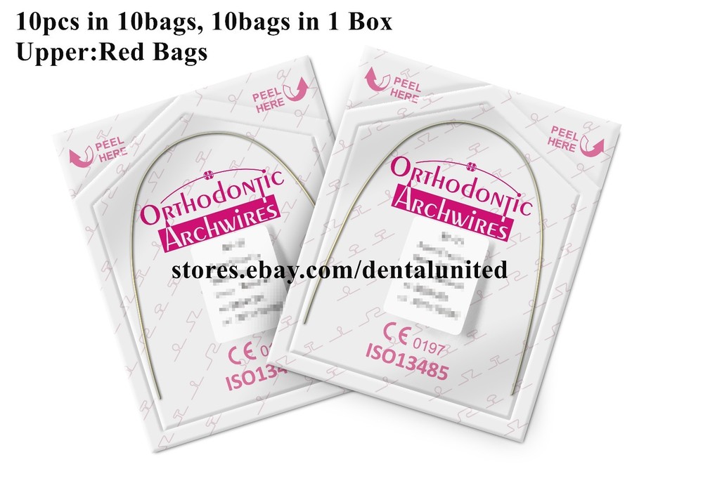 2Boxes 16*22 Upper&Lower Orthodontic Niti Super Elastic Rectangular Archwires