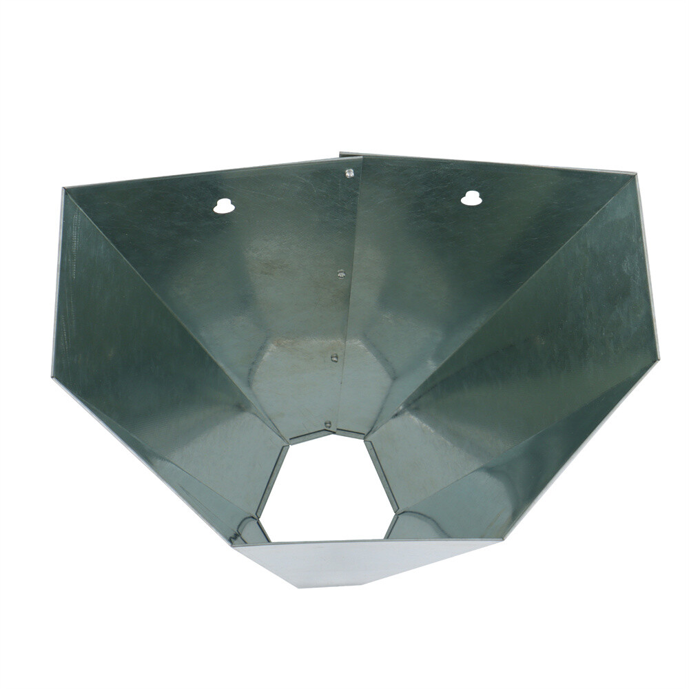 2 Pack Medium Chicken Cone Galvanized Steel Poultry Restraining Cone For Birds