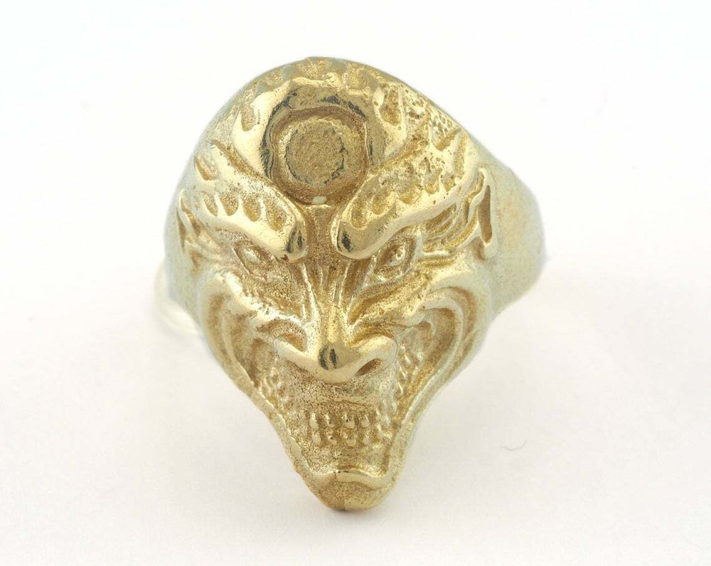 Devil Adjustable Ring (Color Options) Brass 20mm 10.5US innsize Adjustable 2869