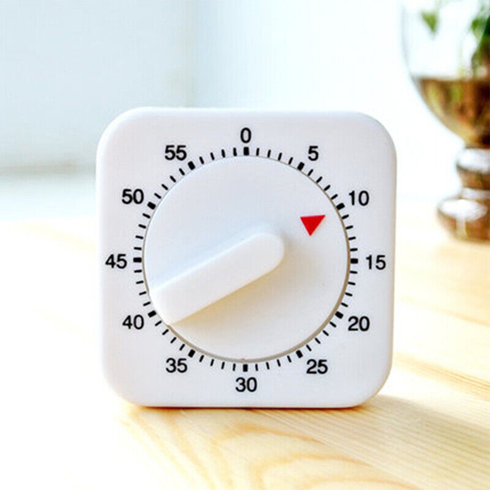 Mechanical Timer Game Count Down Counter 1Hr/60Min Alarm Kitchen Cooking Tool M