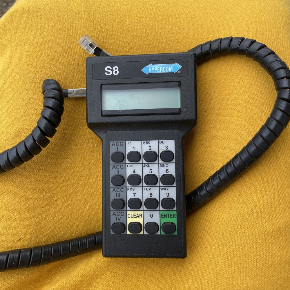 Hypercom S8 Credit Card Reader Machine Pin Pad POS Debit Terminal