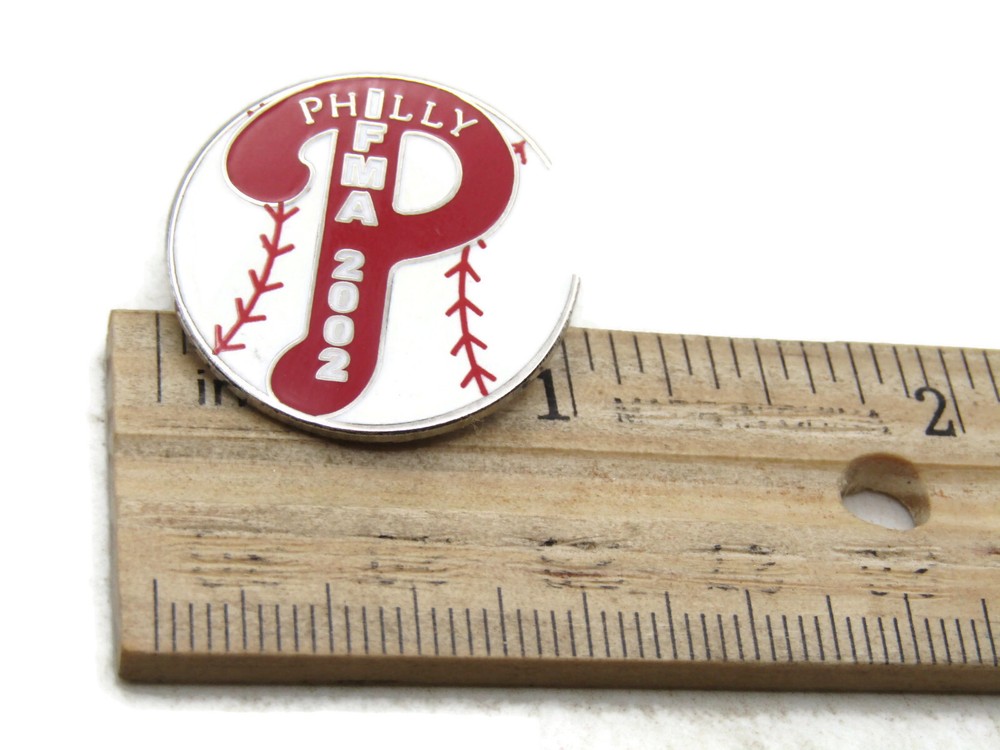 Philly Baseball IFMA 2002 Pin Red & Silver Tone