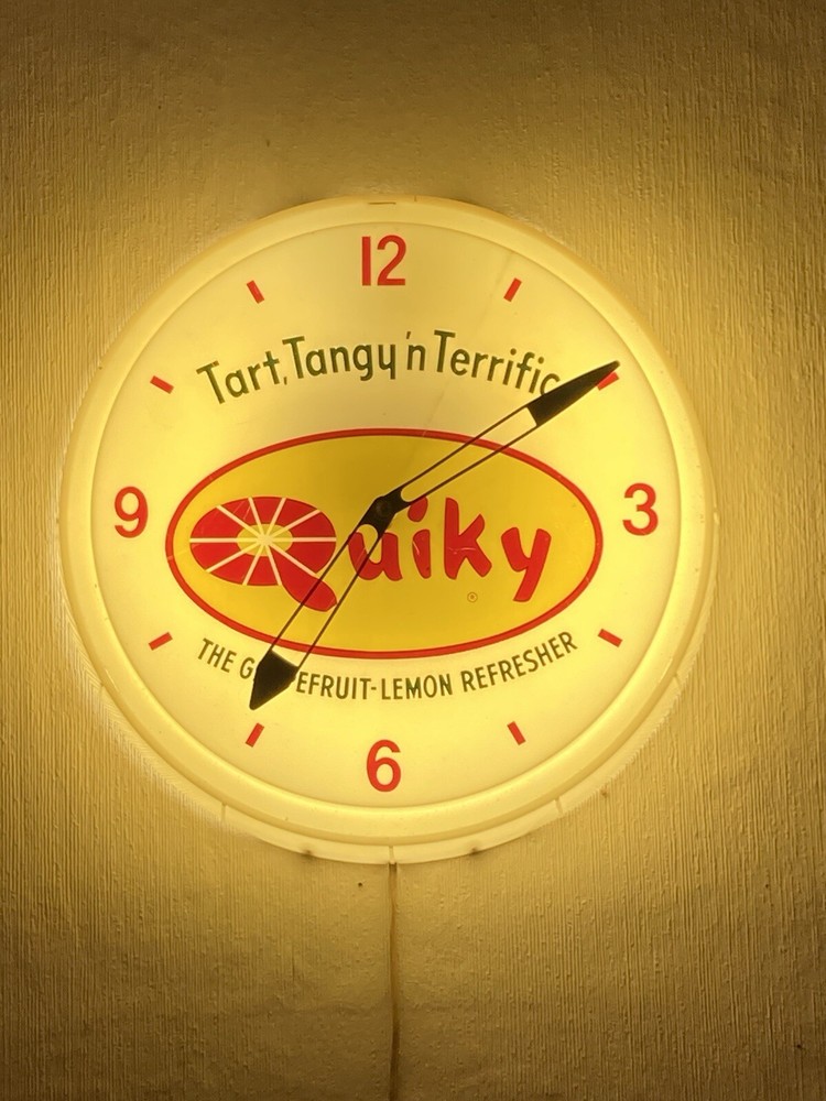vintage advertising clock