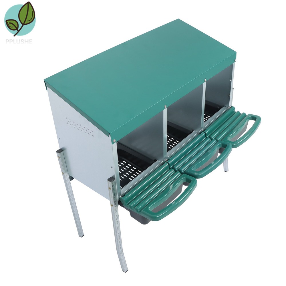 Better Environment 3 Holes Nesting Box Chicken Nesting Box With Metal Legs