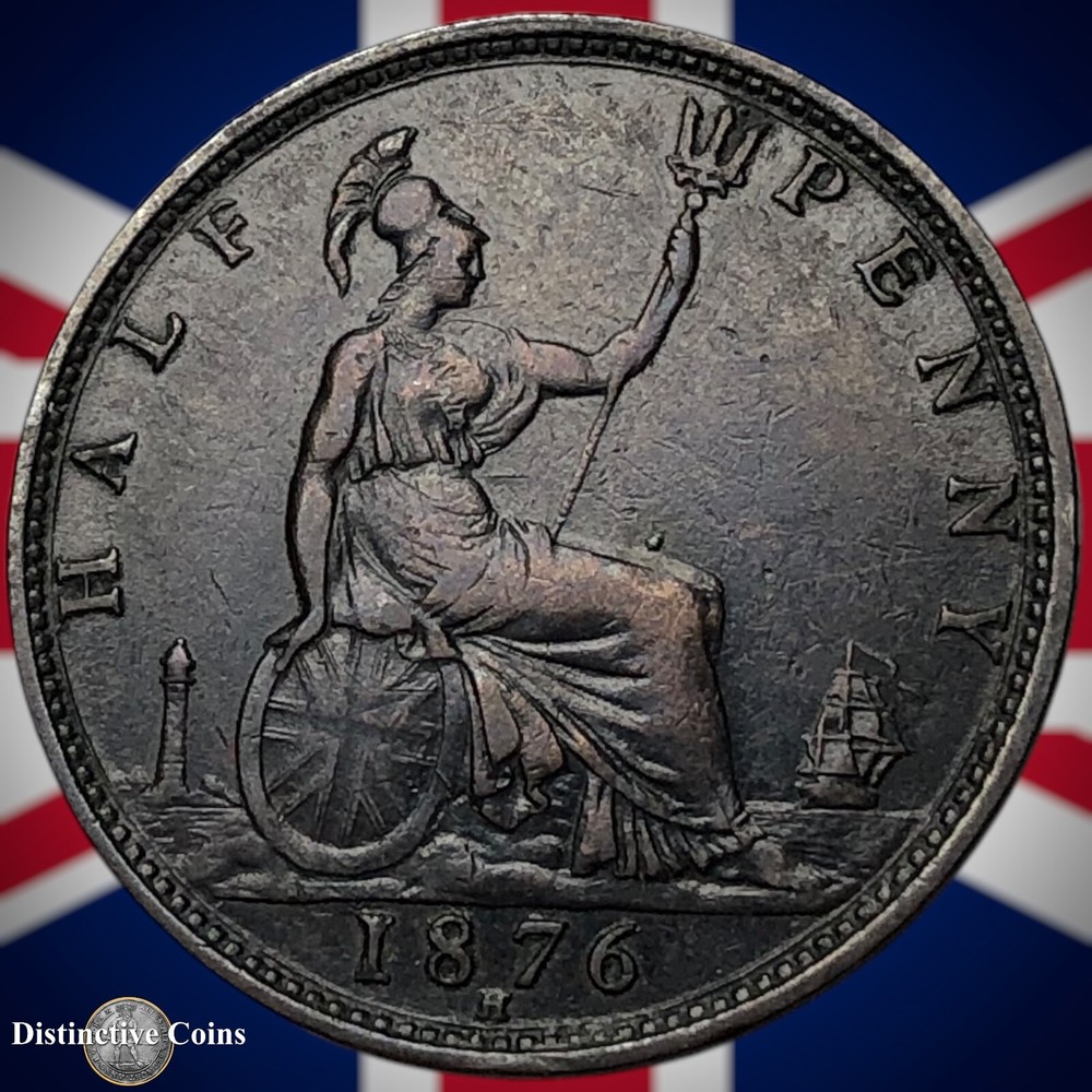 Great Britain 1876 H Half Penny 1/2d GB5528