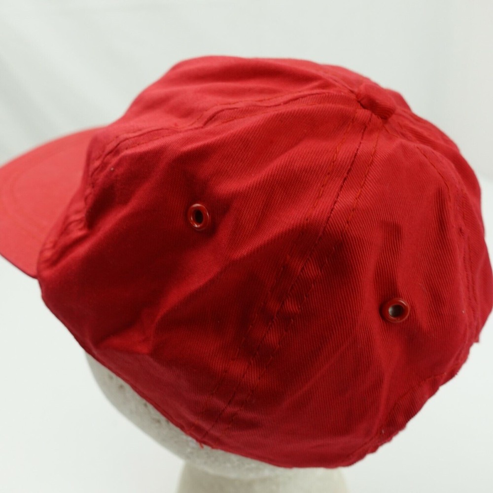 Roma Kids Blank Red Ball Cap Hat Fitted Baseball