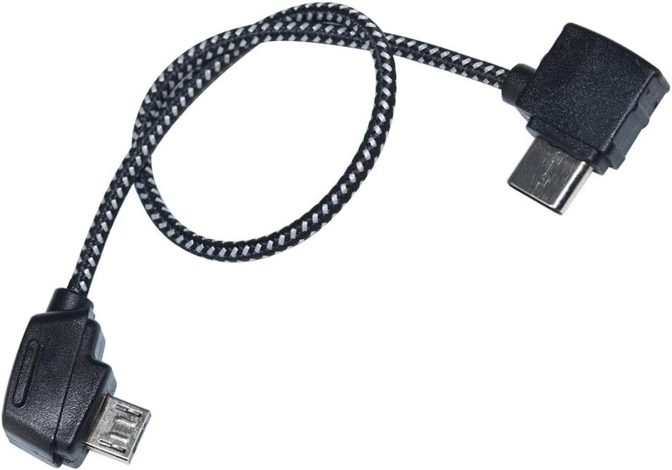 Hanatora Micro-AB to USB C 8.14 Inch Remote Controller Cable for DJI Black