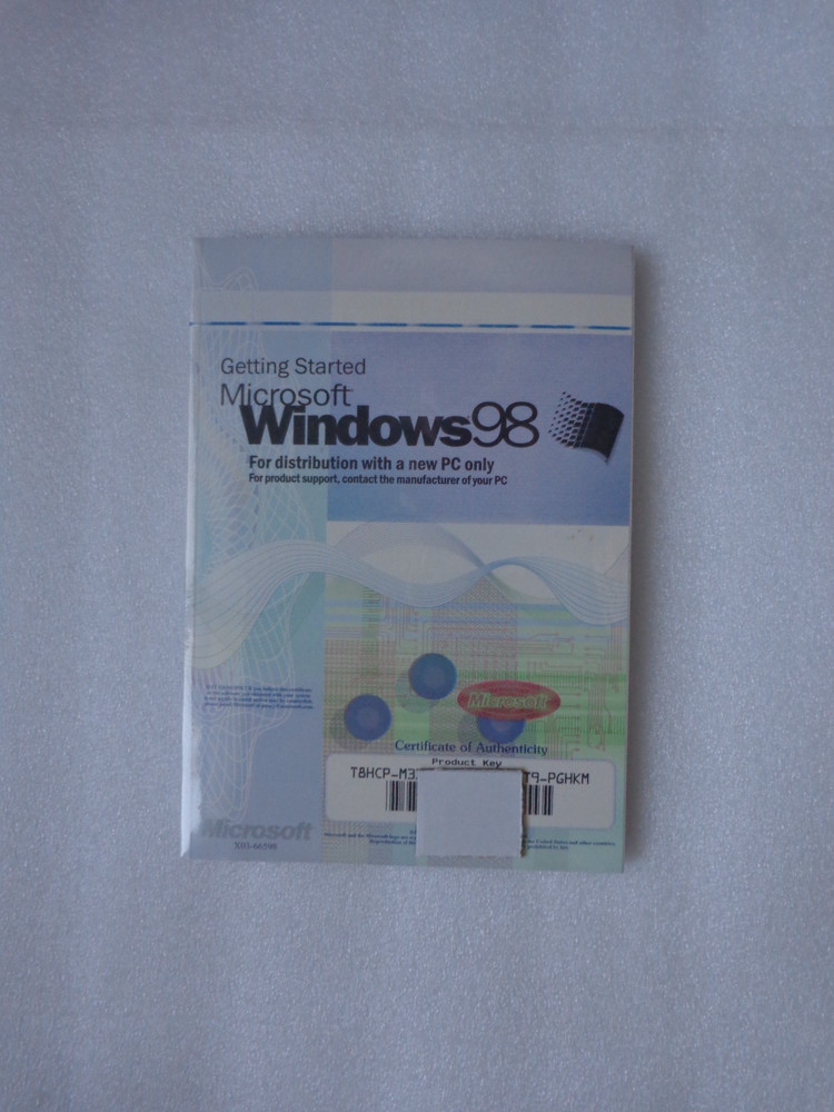 MICROSOFT WINDOWS 98  FIRST EDITION FULL OPERATING SYSTEM MS WIN =NEW SEALED=