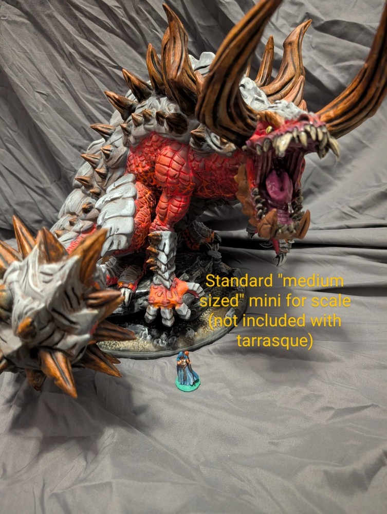 Gargantuan Tarrasque Miniature, Hand Painted