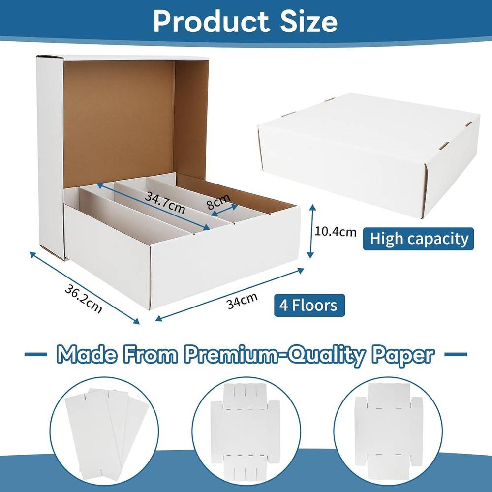 Trading Card Storage Box, 3120 Count, 6 Set